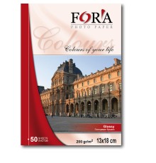 Фотобумага FORA глянцевая 200 гр 13х18 50 листов