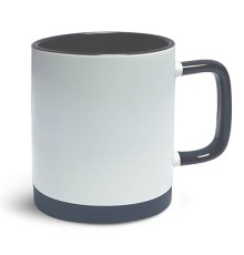 Кружка с силиконовым основанием ЧЕРНАЯ для сублимации