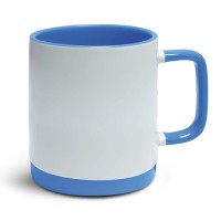 Кружка с силиконовым основанием СВЕТЛО-СИНЯЯ для сублимации