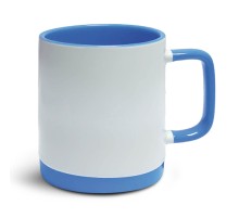 Кружка с силиконовым основанием СВЕТЛО-СИНЯЯ для сублимации