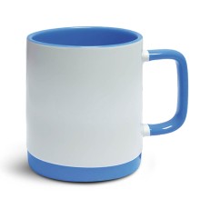 Кружка с силиконовым основанием СВЕТЛО-СИНЯЯ для сублимации