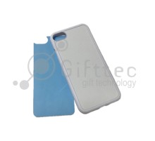 IPhone 7/8 - Белый силиконовый чехол (вставка под сублимацию)