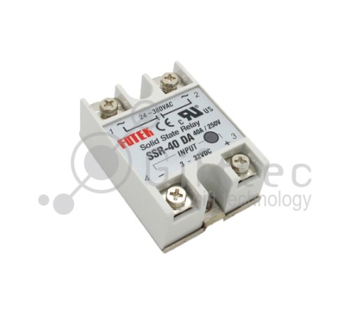 Реле твердотельное SSR-40 DA 40A 250V Реле твердотельное SSR-40 DA 40A 250V