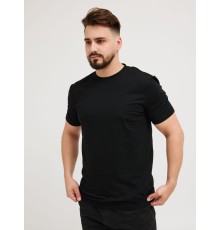 Футболка черная (AbraTex) хлопок р.50 (L)