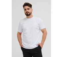 Футболка белая (AbraTex) хлопок р.50 (L)