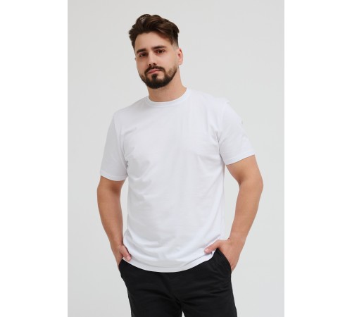 Футболка белая (AbraTex) хлопок р.54 (2XL)