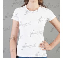 Футболка женская Evolution (FutbiTex), синтетика/хлопок (имитация хлопка) р.42 (2XS) для сублимации