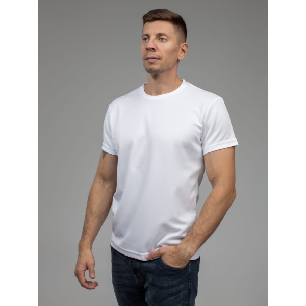 Футболка мужская Standart (FutbiTex), синтетика/хлопок (сэндвич) р.42 (2XS) для сублимации | Артикул: 12110