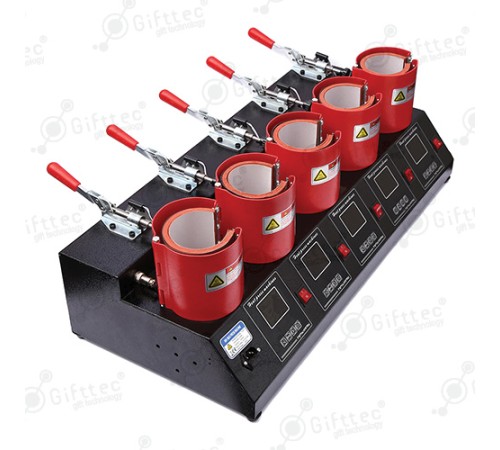 Термопресс Gifttec MASTER на 5 кружек, вертикальный, механическое управление JSS20/XMTG3000 Термопресс Gifttec MASTER на 5 кружек, вертикальный, механическое управление JSS20/XMTG3000
