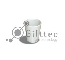 Рюмка керамическая белая низкая h=6.2см, 90мл для сублимации