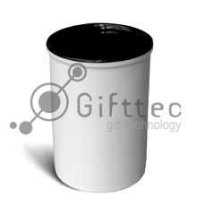 Подставка для карандашей и ручек ЧЁРНАЯ внутри, 480мл для сублимации