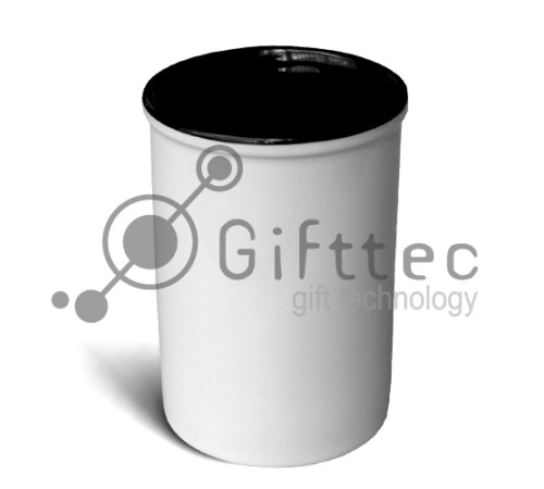 Подставка для карандашей и ручек ЧЁРНАЯ внутри, 480мл для сублимации | Артикул: 10101