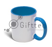 Кружка СТАНДАРТ цветная внутри+ручка СВЕТЛО-СИНЯЯ для сублимации Кружка СТАНДАРТ цветная внутри+ручка СВЕТЛО-СИНЯЯ для сублимации