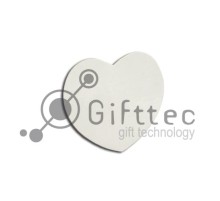 Магнит на холодильник сердце 5х5см (упаковка 5шт) для сублимации