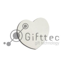 Магнит на холодильник сердце 5х5см (упаковка 5шт) для сублимации