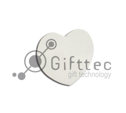 Магнит на холодильник сердце 5х5см (упаковка 5шт) для сублимации | Артикул: 10318