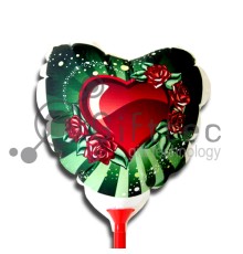 Шарик для печати на струйном принтере СЕРДЦЕ, А4 d=18см