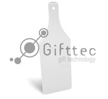 Доска для резки стеклянная в виде винной бутылки 312х112х4мм для сублимации