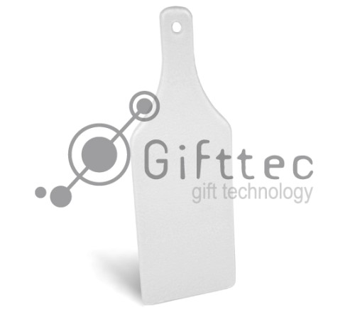 Доска для резки стеклянная в виде винной бутылки 312х112х4мм для сублимации | Артикул: 10504