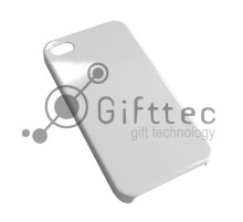 IPhone 4/4S - Белый чехол матовый пластик (для 3D - сублимации)