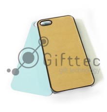 IPhone 5/5S - Черный чехол пластиковый (вставка под сублимацию)