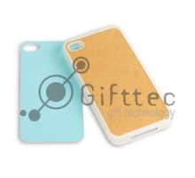 IPhone 4/4S - Прозрачный силиконовый чехол (вставка под сублимацию)