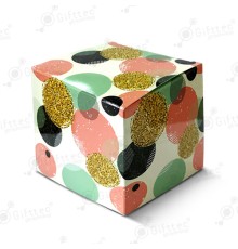 Коробка подарочная для кружки без окна "Розовые шары"