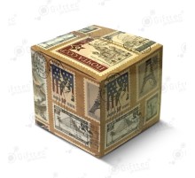 Коробка подарочная для кружки без окна "Марки"