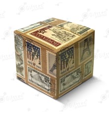 Коробка подарочная для кружки без окна "Марки"
