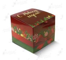 Коробка подарочная для кружки без окна "С Новым Годом"