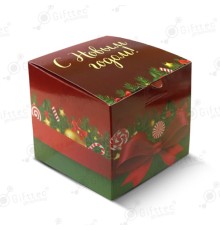 Коробка подарочная для кружки без окна "С Новым Годом"