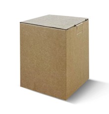 Коробка для кружки самосборная под ложемент БУРАЯ 11х10х14,5см