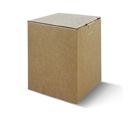 Коробка для кружки самосборная под ложемент БУРАЯ 11х10х14,5см