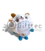 3D Игрушка Овца ГОЛУБЫЕ ножки (размер 12 см) запечатка 5х5см / 2-PD64