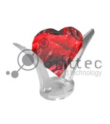 Фотокристалл УФ XP0O4 - Сердце в дугах 110х120х65мм