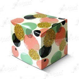 Коробка подарочная для кружки без окна "Розовые шары"