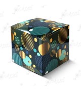 Коробка подарочная для кружки без окна "Синие шары"