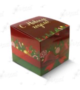 Коробка подарочная для кружки без окна "С Новым Годом"