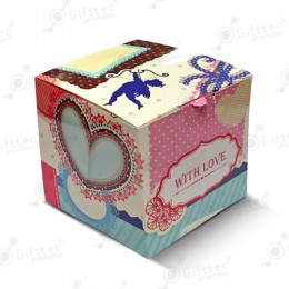 Коробка подарочная для кружки без окна "С любовью"